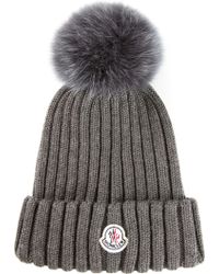 moncler fox fur bobble hat moncler fox fur bobble hat