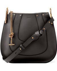 Chlo Hayley Small Suede Hobo Bag in Gray | Lyst