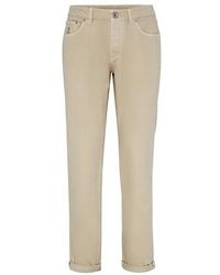 Brunello Cucinelli Traditional Fit Five-pocket Pants - Natural
