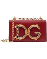 Dolce & Gabbana - Calfskin Dg Girls Phone Bag - Lyst