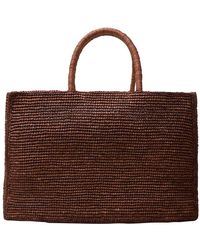 LIE STUDIO - Mittelgroße Tasche Charlotte Aus Raffiabast - Lyst