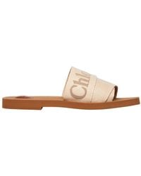 Chloé - Woody Flat Mules - Lyst