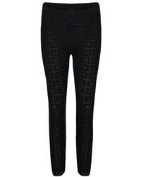 Givenchy Synthetic 4g Jacquard Legging Pants in Black - Save 5% | Lyst