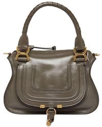 Chloé - Petit Sac Double Porté Marcie En Cuir Brillant - Lyst