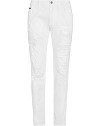 Dolce & Gabbana - Weiße Stretch-Jeans Skinny Fit - Lyst