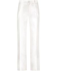 Dolce & Gabbana - Silk Shantung Pants - Lyst