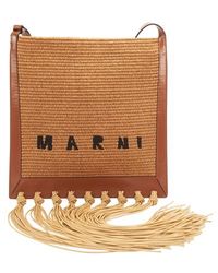 Marni Fringe Large Bag - Multicolour