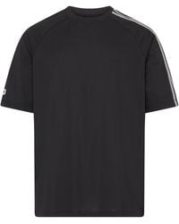 Y-3 - Kurzärmeliges T-Shirt mit 3 Streifen - Lyst