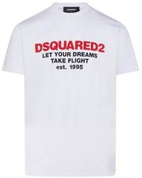 DSquared² Cool T-Shirt Dream Flight - Weiß