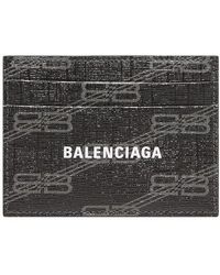 Balenciaga - Signature Card Holder Bb Monogram Coated Canvas - Lyst