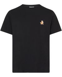 Maison Kitsuné - T-Shirt mit Logo Speedy Fox - Lyst