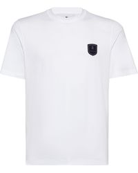 Brunello Cucinelli - T-Shirt mit Tennis-Badge - Lyst