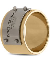 Dolce & Gabbana - Ring Mit -Plakette - Lyst
