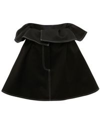JW Anderson - Foldover Waist Mini Skirt - Lyst