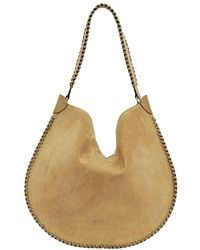 Isabel Marant - Sac En Cuir Velours À Anse Tressée Oskan Hobo Soft - Lyst