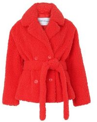 STAND Tiffany Belted Coat - Red