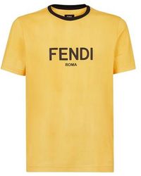 Fendi Cotton T-shirt - Yellow