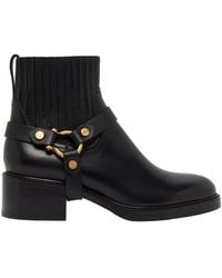 Chloé - Dakota Buckled Ankle Boots - Lyst