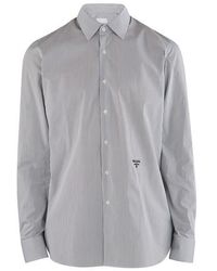 Prada Hemd aus Stretchpopeline - Schwarz
