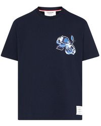 Thom Browne - Rose Short-Sleeved T-Shirt - Lyst
