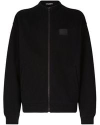 Dolce & Gabbana - Zip-up Sweatshirt With High Neck - Lyst