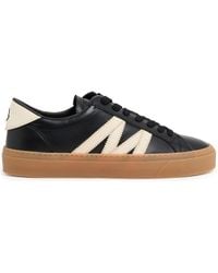 Moncler - Sneakers en cuir et nubuck Monaco2 Monaco2. - Lyst