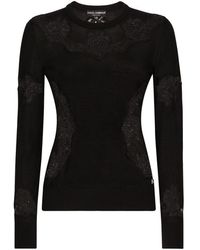 Dolce & Gabbana - Cashmere And Silk Sweater - Lyst