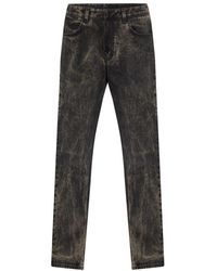 Givenchy - Straight Fit Jeans In Marbled Denim - Lyst