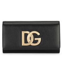 Dolce & Gabbana - Pochette en cuir de veau 3.5 - Lyst