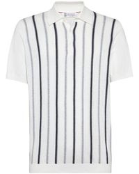 Brunello Cucinelli - Lightweight Knit Polo Shirt - Lyst