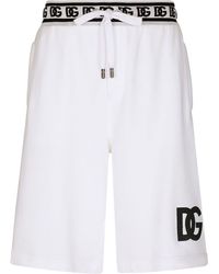 Dolce & Gabbana - Short de jogging à imprimé DG Monogramme avec logo DG brodé - Lyst