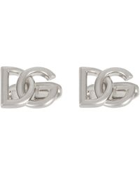 Dolce & Gabbana - Cufflinks With Dg Logo - Lyst