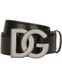Dolce & Gabbana - Calfskin Belt - Lyst