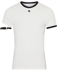 Courreges - T-Shirt Contrast - Lyst