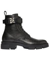 Givenchy Terra Boots With 4g Buckle - Black