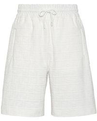 Fendi - Bermuda Trousers With Elasticated Waist - Lyst