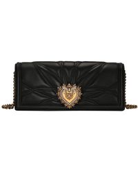 Dolce & Gabbana - Quilted Nappa Leather Devotion Baguette Bag - Lyst