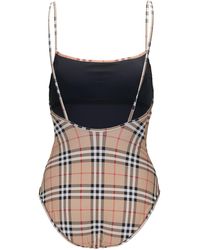 Burberry Vintage Check One-piece - Yellow