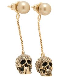 Alexander McQueen - Skull Earrings - Lyst
