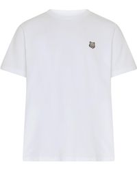 Maison Kitsuné - Kurzärmeliges T-Shirt mit Logo Bold Fox Head - Lyst