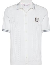Brunello Cucinelli - Hemd mit Tennis-Badge - Lyst
