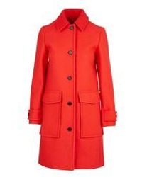 KENZO Straight-cut Coat - Red
