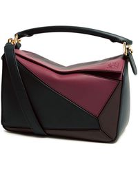 Loewe - Quadratische Kleine Tasche Puzzle - Lyst