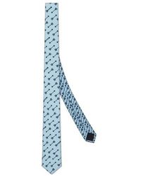 Fendi Cravate En Soie - Bleu