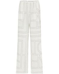 TOTEME - Pyjamahose Aus Baumwolle Monogram - Lyst