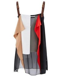 Burberry Patchwork Silk Top - Black