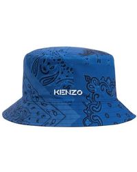 KENZO Reversible Bucket Hat - Blue
