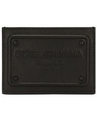 Dolce & Gabbana Logo Embossed Cardholder - Black