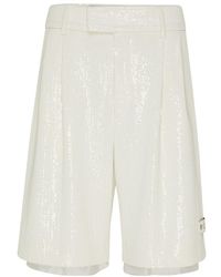 Amiri - Covered Sequins Layered Shorts - Lyst