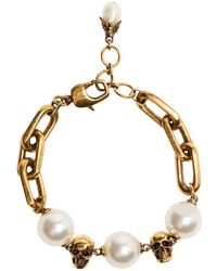 McQueen - Gliederarmband Aus Perlen - Lyst
